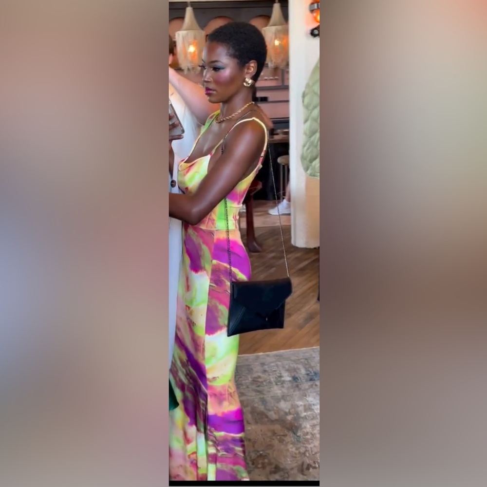 Multi colored maxi dress